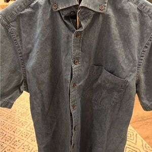 Casual Denim Button-Down Shirt for Men